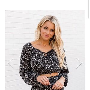 Pink Lily Floral Top